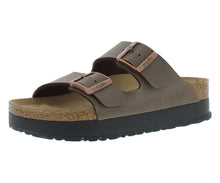 Birkenstock Women's Arizona Platform Sandal - Vegan Mocha Narrow in Mocca