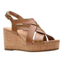 Clarks Women's Sabina Sling Sandal — Tan Leather in Tan
