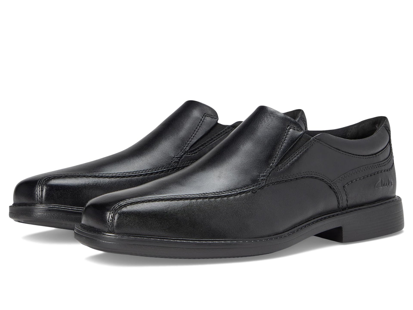 Clarks Men's Dresslite Step Loafer, Black Leather
