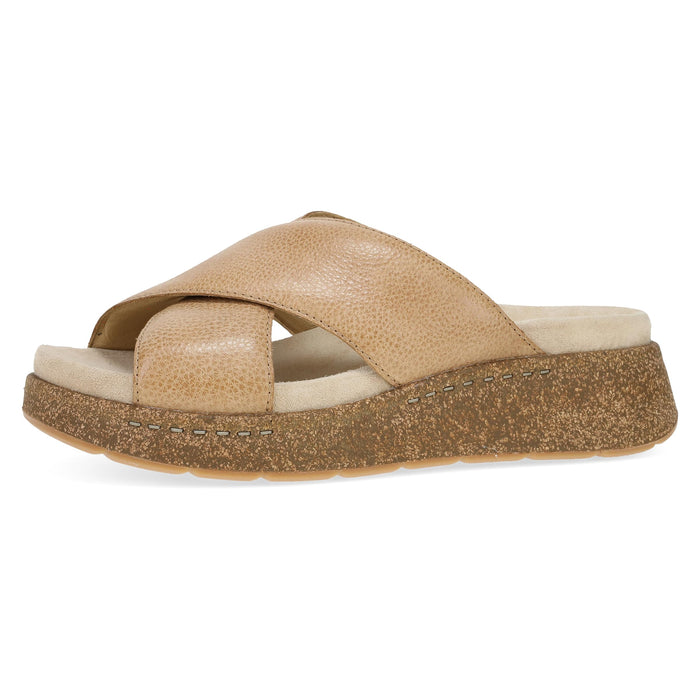 Dansko Bridget Platform Slide Sandal for Women - Honey