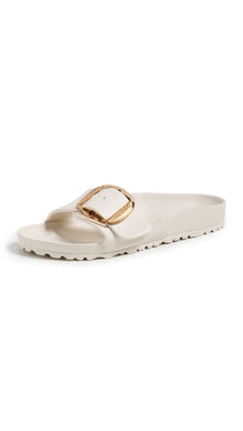 Birkenstock Women's Madrid Big Buckle EVA Sandals, Eggshell in Eggshell