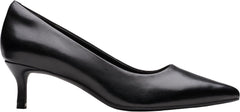 Clarks Womens Zarey Court Black Leather