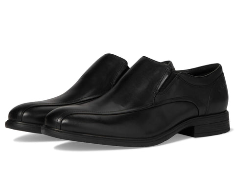 Clarks Men's Steadwell Step Loafer, Black Leather