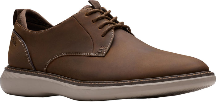 Clarks Men's Brantin Plain Lace-Up — Beeswax Leather