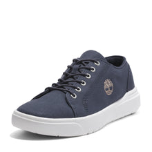 Timberland Men's Seneca Bay Low Lace-Up Sneaker, Dark Blue Canvas in Dk.blue
