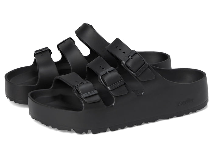 Birkenstock, Women, Florida Platform Eva, Black Narrow