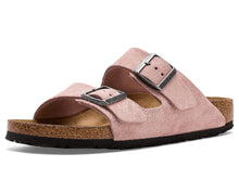 Birkenstock Women's Arizona Suede Sandal — Pink Clay (Narrow) in Pink clay