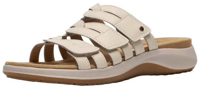 Clarks Women's Maelynn Abby Slide Sandal — Cream Leather
