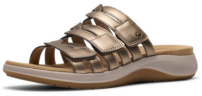Clarks Women's Maelynn Abby Slide Sandal — Gold Metallic