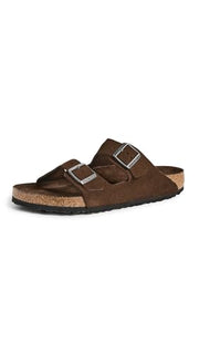 Birkenstock Men's Arizona Soft Footbed Tonal Sandal — Carafe Brown, main view
