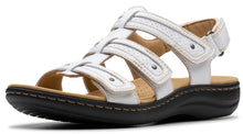 Clarks Women's Laurieann Ivy Sandal — White Leather in White