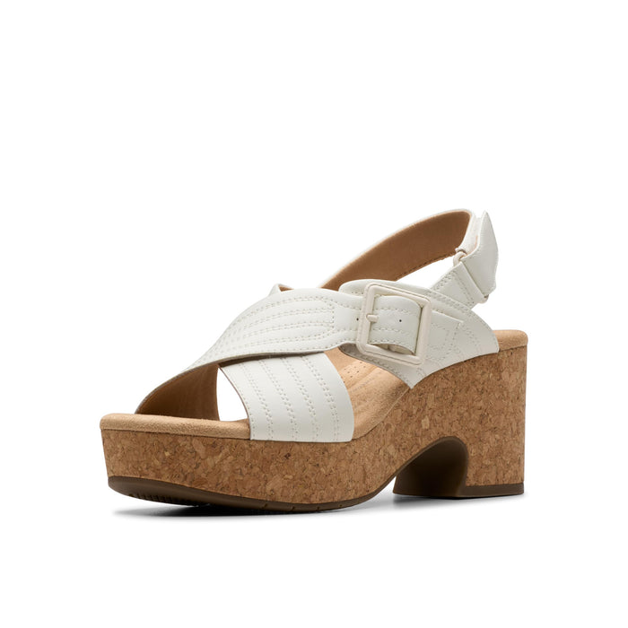 Clarks Women's Nerisa West Sandal — White