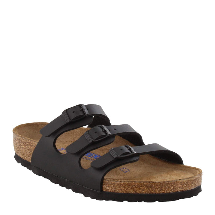 Birkenstock Florida Soft Footbed - Birko-Flor™ Black Birko-Flor™  Regular
