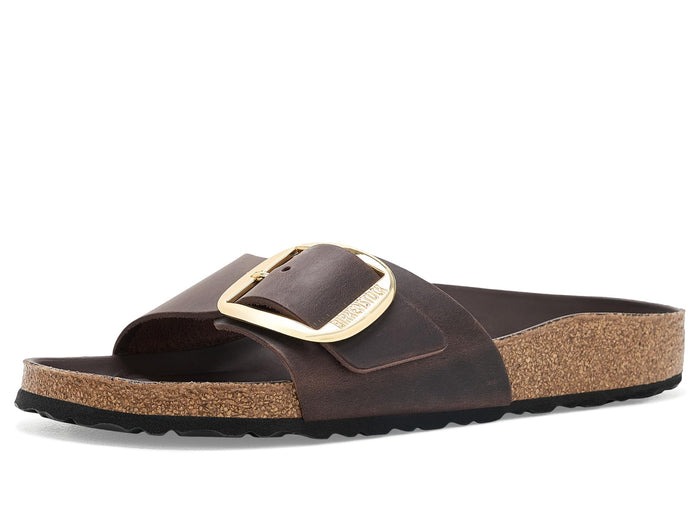 Birkenstock Womens Madrid Big Buckle - Oiled Leather Habana