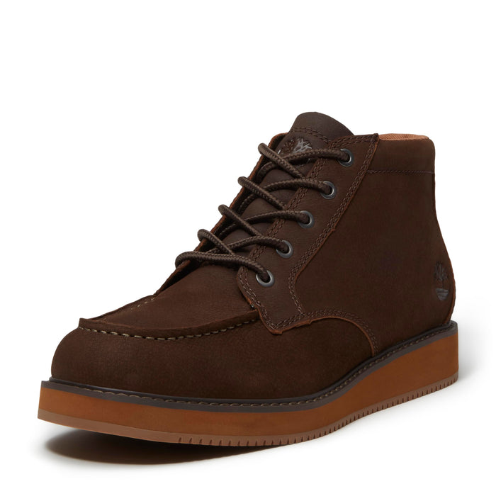 Timberland Men's Redwood Edge Moc-Toe Chukka Boot, Dark Brown Nubuck