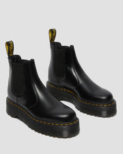 Dr. Martens 2976 Quad Platform Chelsea Boot Black — back view