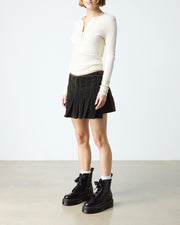 Dr. Martens Molly 6-Eye Boot Black — 3/4 view