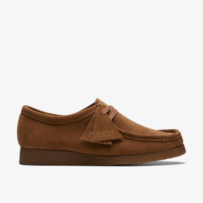 Clarks Unisex Wallabee Shoe — Cola Suede
