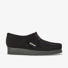 Clarks Unisex Wallabee Shoe — Black Suede in Black suede