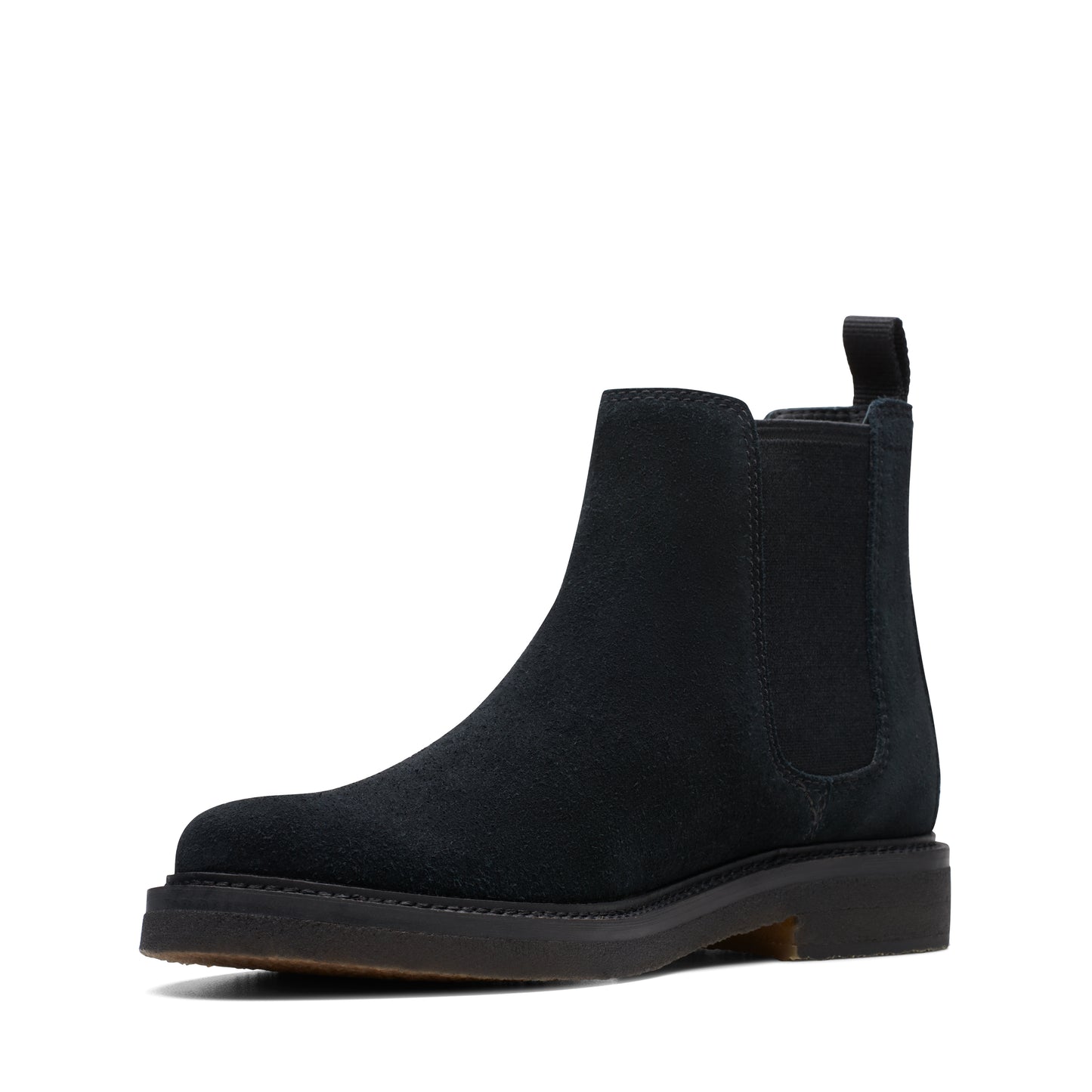 Clarks Men's Clarkdale Easy Chelsea Boot, Black Suede, 11