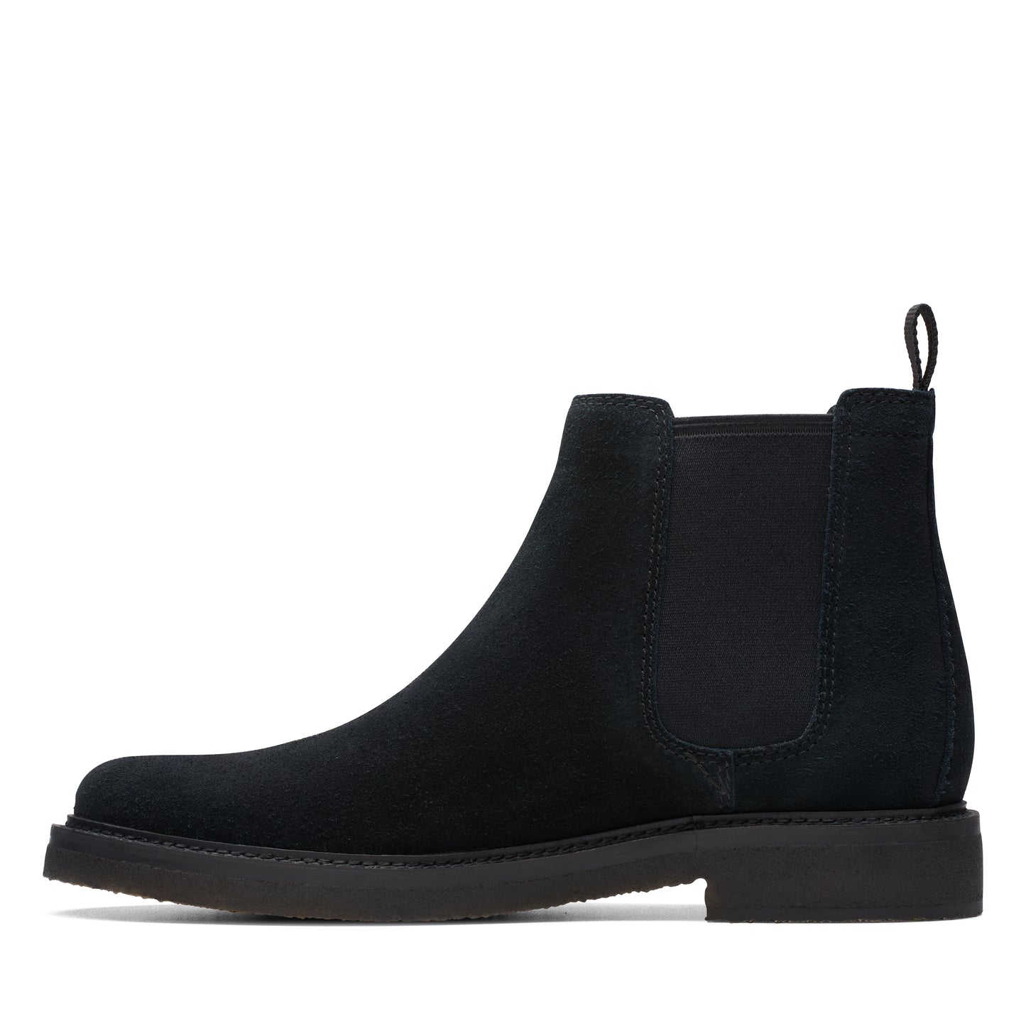 Clarks Men's Clarkdale Easy Chelsea Boot, Black Suede, 11