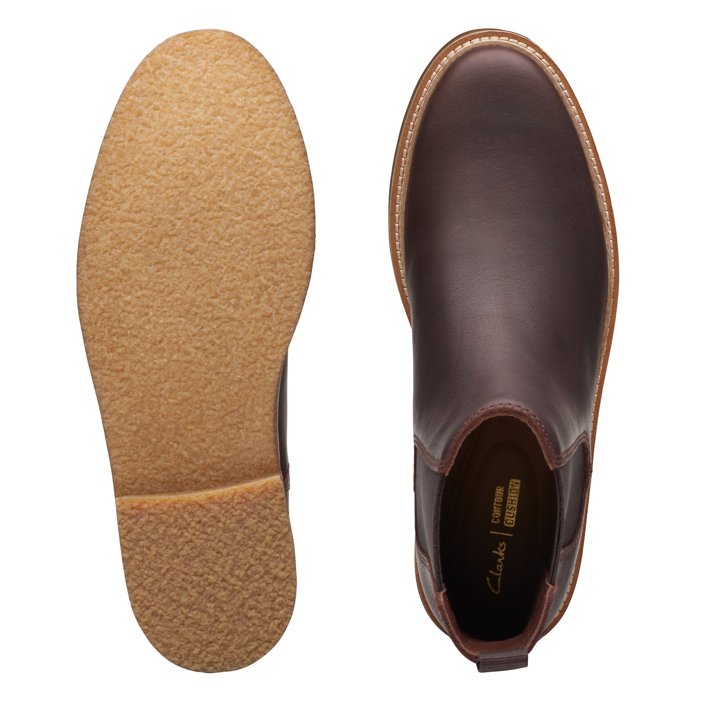 Clarks Men's Clarkdale Easy Chelsea Boot Tan Leather