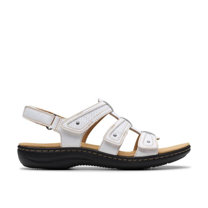 Clarks Women's Laurieann Ivy Sandal — White Leather