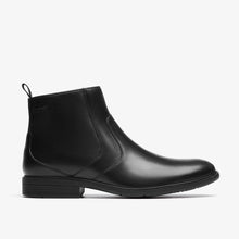 Clarks Men's Steadwell Zip Ankle Boot — Black in Black