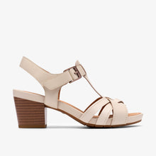 Clarks Women's Kymber Glow Heeled Sandal — Cream in Cream