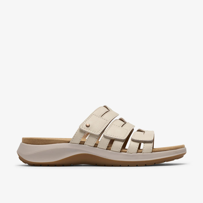 Clarks Women's Maelynn Abby Slide Sandal — Cream Leather