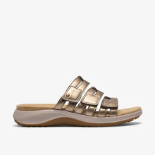 Clarks Women's Maelynn Abby Slide Sandal — Gold Metallic in Gold