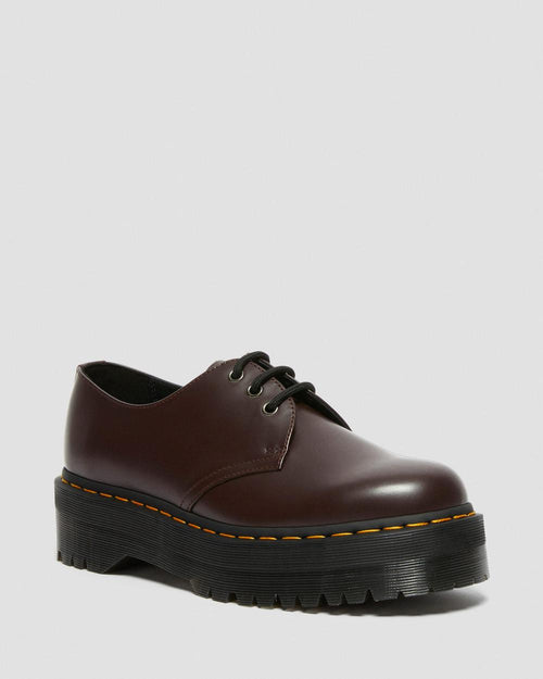 Dr. Martens Women's 1461 Quad Boot in Burgundy