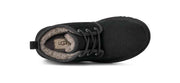UGG Women's Neumel Chukka Boot in Black — top view showing laces and lining