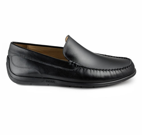 ECCO Classic Moc loafer black — toe-right lateral