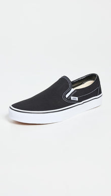 Vans Unisex Classic Slip-On Sneaker — Black in Black
