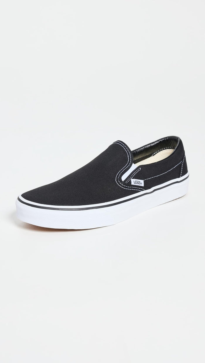 Vans Unisex Classic Slip-On Sneaker — Black