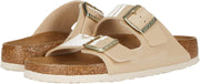 Birkenstock Arizona Patent Birko-Flor Sandal — Sand (Narrow), main view