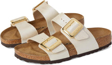Birkenstock Unisex Sydney Luxe Buckle Sandal in Pearl white