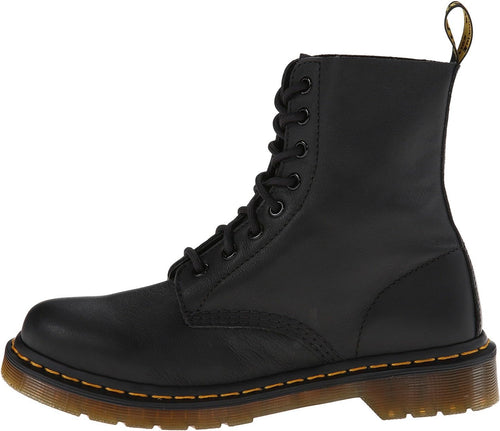 Dr. Martens womens pascal leather combat boot — Black