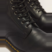 Dr. Martens 1460 Nappa Leather 8-Eye Boot Black — eyelet and lacing detail