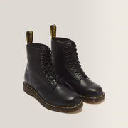 Dr. Martens 1460 Nappa Leather 8-Eye Boot Black — three-quarter front pair