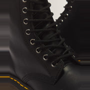 Dr. Martens 1460 Women's Nappa Leather 8-Eye Boot Black — eyelet and lacing detail