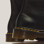Dr. Martens 1460 Women's Nappa Leather 8-Eye Boot Black — heel and welt detail