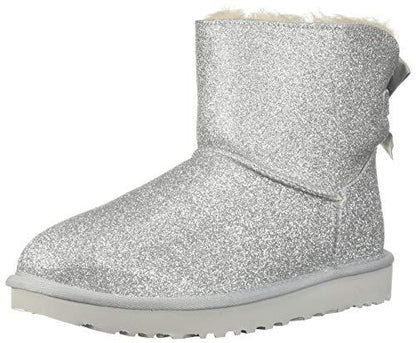 UGG Women's W Mini Bailey Bow Sparkle Fashion Boot
