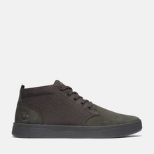 Timberland Men's Davis Square Fabric/Leather Chukka Boot — Black in Black