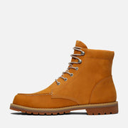 Timberland Men's Redwood Falls Waterproof Moc-Toe Boot in Wheat, medial inner side profile