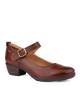PIKOLINOS Utiel Heeled Shoes Women | Leather | Buckle | Mid Heel in Cuero