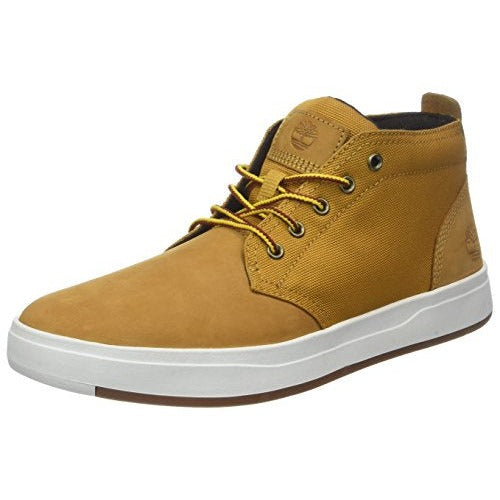Timberland Men's Davis Square Fabric/Leather Chukka Boot — Wheat