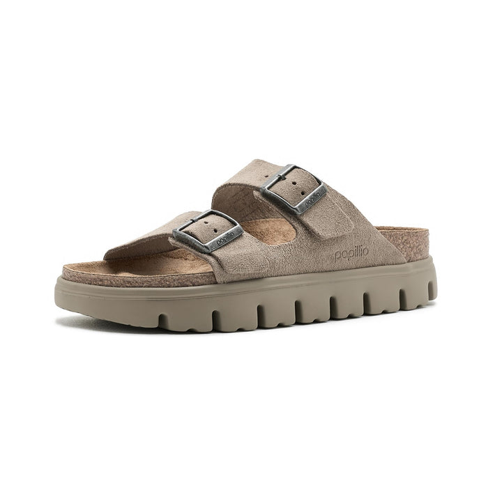 Birkenstock Womens Arizona Chunky - Suede Taupe