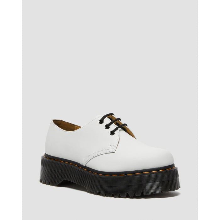 Dr. Martens Women's 1461 Quad Platform Shoe — White